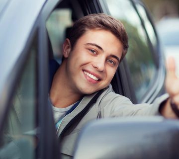 Man happy driving 360x320