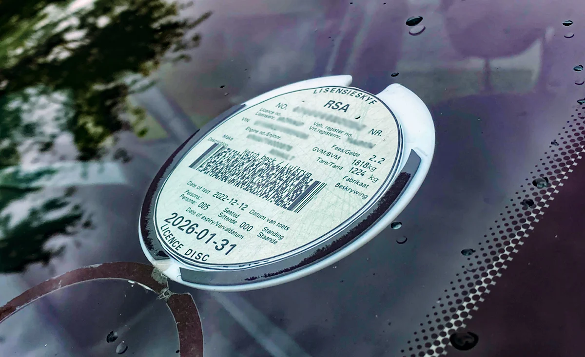 Car licence disc header 5